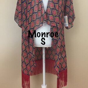 LuLaRoe Monroe Cover Up/Kimono brand new with tags